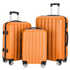3-Piece ABS Hard Shell Luggage Set – 20/24/28 Inch (22/26/28 x 35/40/48 x 55/65/75 cm) with Telescoping Handle, Combination Lock & In-line Skate Wheels