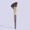Professional Oval Face Makeup Brush – Golden Handle, Soft Nylon Bristles for Foundation Concealer Powder & Blush