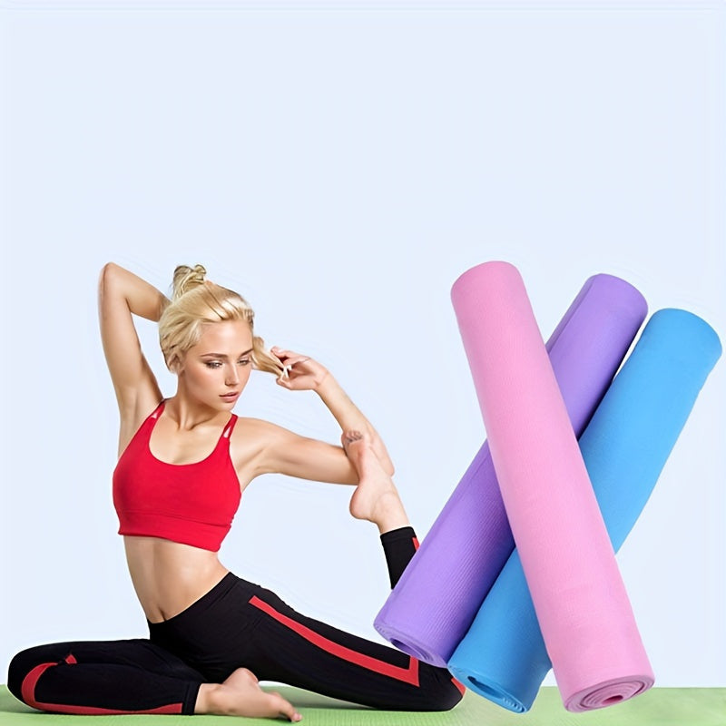 3mm EVA Yoga Mat - Non-Slip Moisture-Resistant Exercise Mat for Yoga, Pilates & Home Gym (Pink/Purple/Blue)