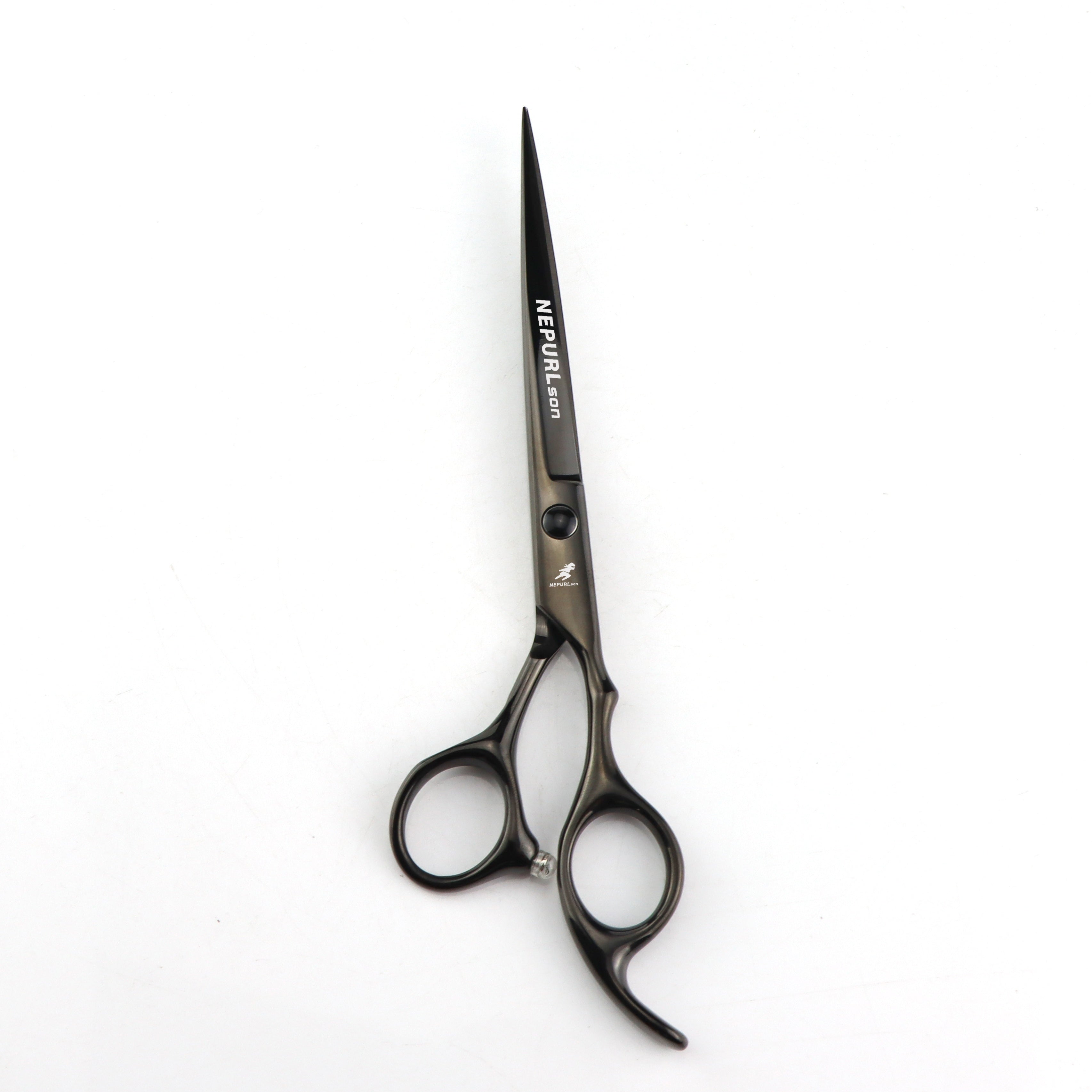 NEPURLSON Professional Haircut Scissors - 6.0" (15.2 cm), 6.5" (16.5 cm), 7.0" (17.8 cm) Pointed Tail Right-Handed Texturizing Barber Shears for Men & Women