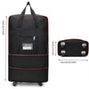 Foldable Travel Luggage Bag with Wheels – Extra Large Expandable Packing & Moving Storage Bag for Business Trips and Study Abroad