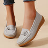 Women's Flower Decor Flat Loafers Lightweight Slip-On Casual Shoes