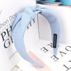 Criss Cross Wide Fabric Headband for Women Solid Color Twist Hair Band