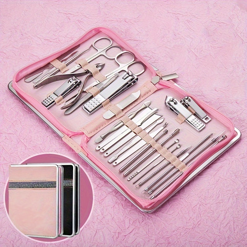 Nail Clipper Kit for Men & Women – Nail Care Set with Ear Spoon and Nail Files