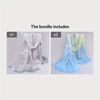 Vintage Magpie Print Long Imitation Silk Chiffon Scarf, Lightweight Shawl Wrap