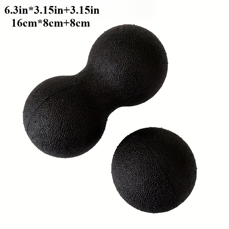 2-Pack EPP Massage Balls for Yoga and Fitness - Textured Trigger Point Muscle Massagers for Back, Feet and Deep Tissue Relief